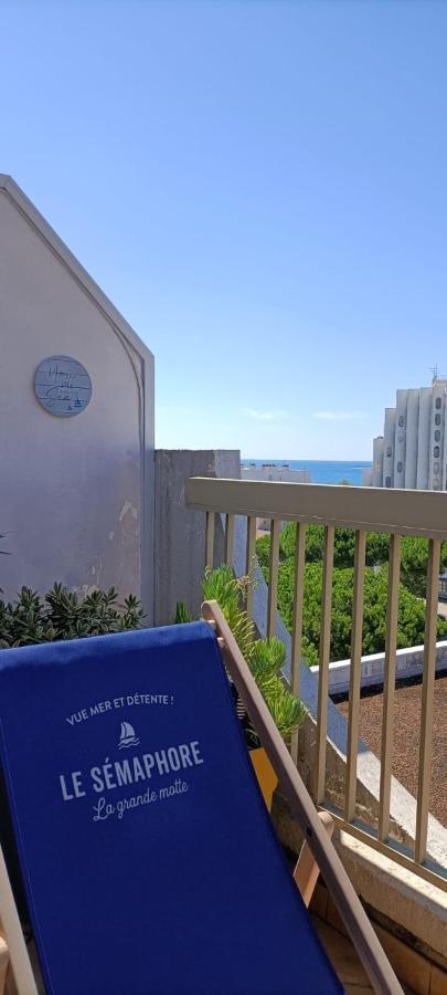 Le Semaphore - Studio Climatise, Grande Terrasse Vue Mer - Parking, Wifi 라그랑모트 외부 사진
